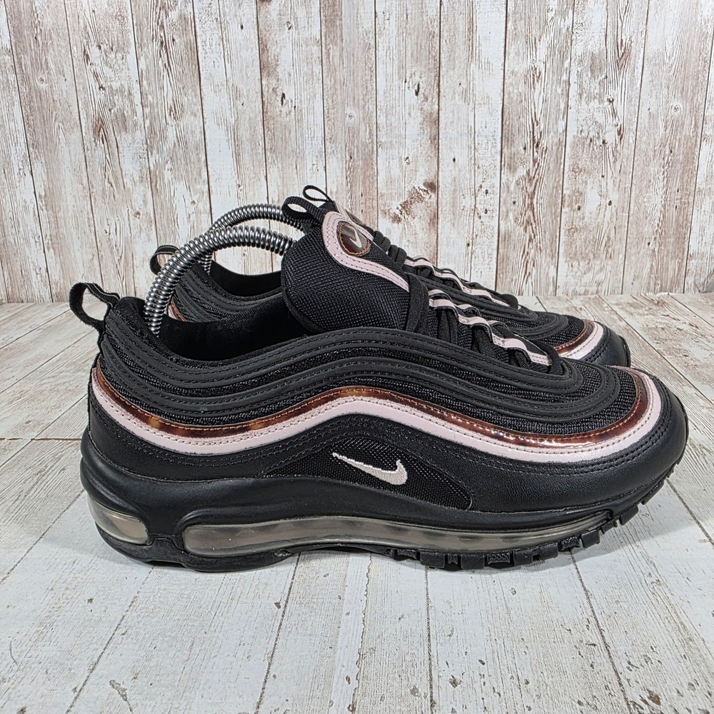 Nike Air Max 97 Black Pink Tortoise Women Running Shoes CU4751-001 Size 8.5